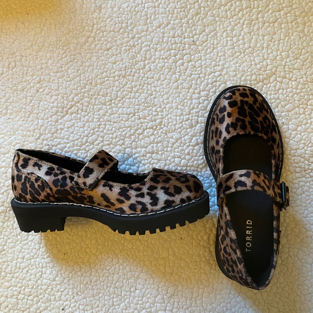 Torrid Leopard Print Mary Janes